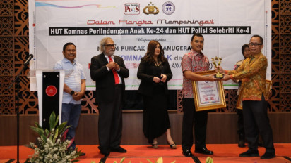 Komnas Perlindungan Anak dan Komunitas Polisi Selebriti Berikan Penghargaan kepada Beberapa Kapolda dan Kapolres