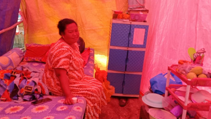 Dihantui Rasa Was Was Banjir Susulan Datang, Warga Korban Banjir Nekat Bertahan di Tenda Darurat