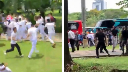 Viral Video Sejumlah Taruna Kemenhub Terlibat Baku Hantam saat Wisuda, Diduga Akibat Saling Senggol