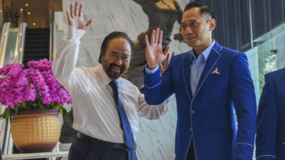 Di Hadapan Surya Paloh, AHY Sebut PeDe Bakal Dipilih oleh Anies Baswedan Untuk Cawapres