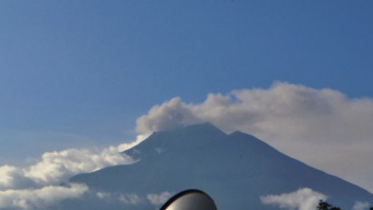 Tadi Sore Gunung Kerinci Erupsi, Lontarkan Abu Setinggi 300 Meter