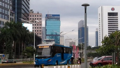 Seorang Pejalan Kaki Tewas Usai Ditabrak Bus TransJakarta di Jakarta Pusat 