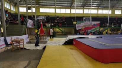 Atap GOR Veteran Bocor, Ketua Pengprov WI Sumut: Gedung Selayaknya di Revitalisasi Untuk Venue PON 2024