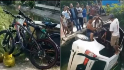 Apes! Maling Sepeda dan Gas Elpiji di Demak, Panik Ketahuan hingga Mobil Tercebur ke Sungai