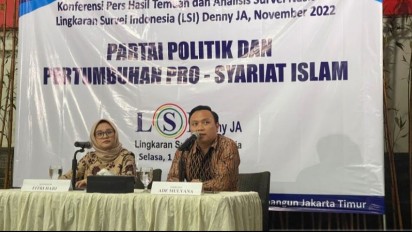 LSI Denny JA: Elektabilitas PDIP Tertinggi Disusul Golkar dan Gerindra