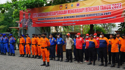 Memasuki Musim Penghujan dan Rawan Bencana, Pemkab Pati Gelar Apel Siaga Bencana