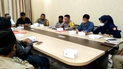 Aktivis Anti Korupsi Geruduk Polres Blitar Minta Tunggakan Kasus Segera Selesai