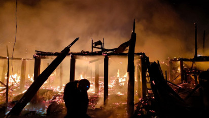 Tersambar Petir, 3 Rumah Warga di Musi Banyuasin Terbakar