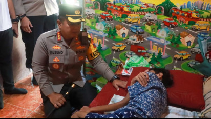 Kapolresta Sidoarjo Kunjungi Korban Insiden Kanjuruhan Asal Sidoarjo