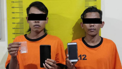 Kepergok Mengedarkan Sabu-Sabu di Jalan, Dua Kurir Asal Malang Dirungkus Polisi