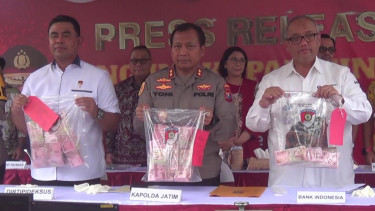 Polda Jawa Timur Bongkar Pabrik Produksi Uang Palsu Jaringan Antar Provinsi