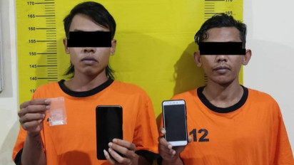 Gerak-gerik Mencurigakan, Polisi Tangkap Dua Kurir Sabu di Malang