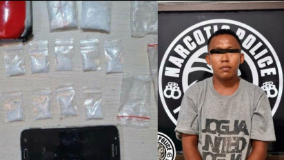 Panik Diringkus Polisi Buruh Bangunan di Makassar Buang 24 Saset Sabu