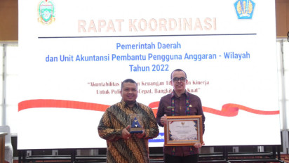 Pemkab Tapsel Raih Anugerah Dana Rakca atas Capain Opini WTP Minimal 5 Kali Berturut-turut dari Menkeu RI