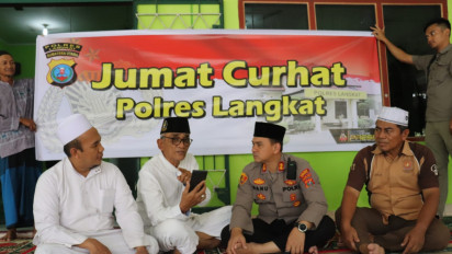 Jumat Curhat, Warga Laporkan Banyaknya Balap Liar ke Kapolres Langkat