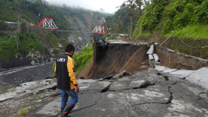 Jalan Amblas di KM 59 Piket Nol Diperbaiki, Target Akhir Tahun 2022 Selesai
