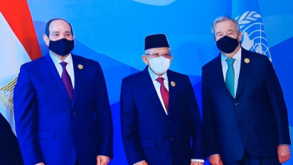 Pimpin Delegasi Indonesia, Wapres Ma'ruf Amin Hadiri Pembukaan KTT Perubahan Iklim COP27