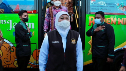 Gubernur Khofifah Gratiskan Bus Trans Jatim di Hari Pahlawan