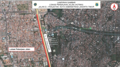 Ada Rencana Pekerjaan Jalan di Jakarta Timur, ini Rekayasa Lalu Lintasnya
