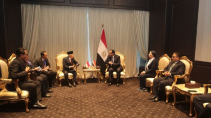 Wakil Presiden RI Ma'ruf Amin Lakukan Pertemuan Bilateral dengan Perdana Menteri Mesir Mostafa Kamal Madbouly