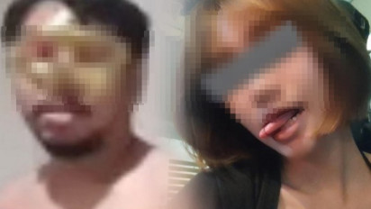 Wow, Video Mesum Wanita Kebaya Merah dan Pria Handuk Putih Cuma Direkam Berdua, Gantian Ambil Gambar