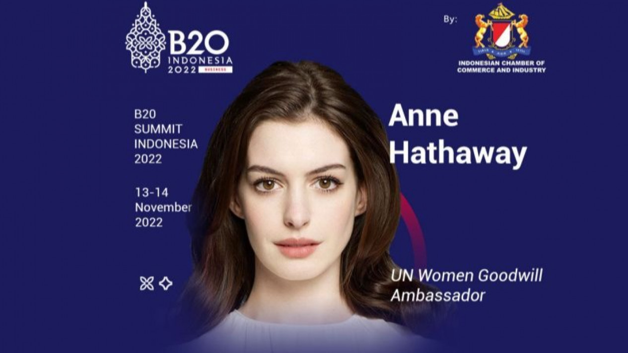Aktris Hollywood Anne Hathaway Bakal Hadir Sebagai Pembicara pada Acara Puncak B20 di Bali
            - galeri foto