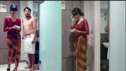 Terkuak! Ini Profesi Tersangka Video Porno Si Wanita Kebaya Merah dan Pria Berhanduk Putih