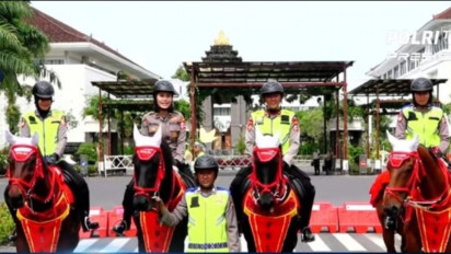 Pasukan Polisi Berkuda Diterjunkan Sepanjang Arena Pengamanan KTT G20, Polri Pastikan Keamanan Delegasi Terjamin