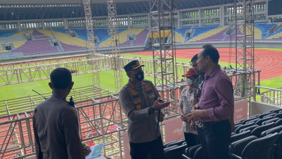 Panitia dan Polresta Surakarta Lakukan Simulasi Pengamanan Pembukaan Muktamar Muhammadiyah ke 48 di Solo