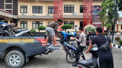 Judi Sabung Ayam di Grebek, Petugas Berhasil Amankan 14 Motor