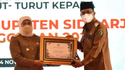 Kabupaten Sidoarjo Raih Penghargaan WTP 9 Kali Berturut-turut dari Pemerintah Republik Indonesia