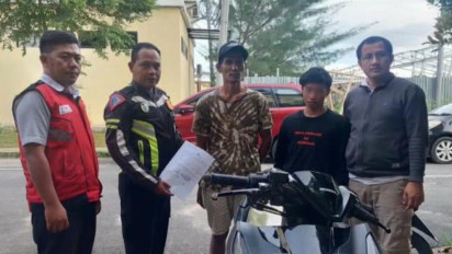 Pengemudi Motor Masuk Jalan Tol Lampung Ternyata Pelajar SMK Diduga Bawa Motor Hasil Curian