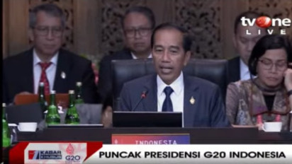 Presiden Jokowi Resmi Buka KTT G20