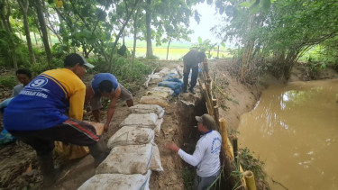 Tanggul Sungai Widodaren di Pati Kembali Jebol Sepanjang 25 Meter, Warga Cemas Ancaman Banjir
