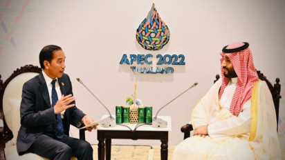 Presiden Jokowi Bertemu MBS di KTT APEC