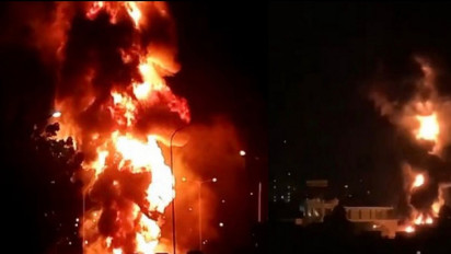 Mobil Tangki BBM Terbakar Hebat di Cengkareng Jakarta Barat