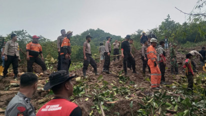 Longsor di Semin Gunungkidul, 4 Rumah dan 2 Korban Tertimbun
