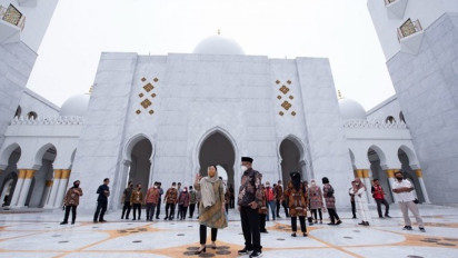 Datang Berkunjung, Puan Sebut Masjid Sheikh Zayed Simbol Persaudaraan Antar-Bangsa
