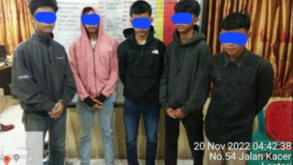 Resahkan Warga, 5 Anggota "Geng Gladiator" Ditangkap Polisi di Asahan