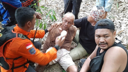 Sempat Hilang Dalam Hutan, Seorang Kakek di Konawe Ditemukan Selamat