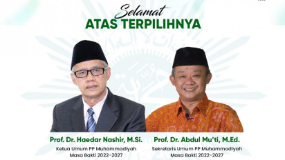 Duet Haedar-Muti Kembali Pimpin Muhammadiyah Periode 2022-2027