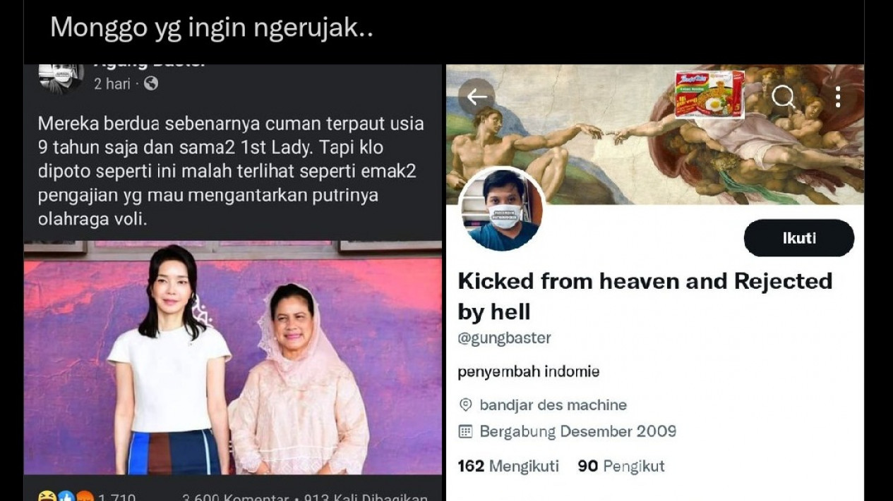 Kemarin Pembantu-Majikan, Kini Ada yang Sebut Iriana Jokowi Emak-emak Pengajian Antar Anak Voli, Gibran Sampai Heran: Ada Apa Ini
            - galeri foto