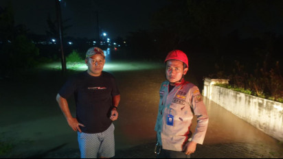 Air Sungai Belawan Meluap, Sejumlah Wilayah di Medan Sumatera Utara Kembali Terendam Banjir, Warga Mengungsi ke Masjid