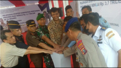 Mentan Lepas Ekspor Komoditas Pertanian Tujuan 33 Negara, Nilainya Capai Rp3,7 Triliun