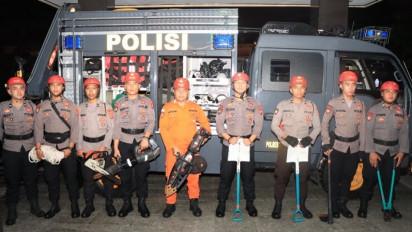 Polres Tasikmalaya Kota Terjunkan Puluhan Personel dan Distribusikan Satu Ton Beras Bagi Korban Gempa Cianjur