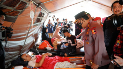 Kapolri Tinjau Lokasi Gempa Bumi Cianjur, Pastikan Warga dapat Bantuan Maksimal