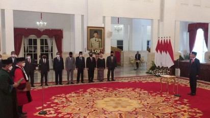 Guntur Hamzah Resmi Dilantik Jadi Hakim MK