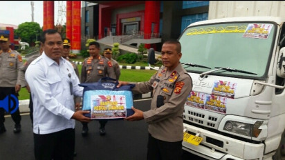 Polda Sumsel Kucurkan Bantuan Bencana Gempa Cianjur