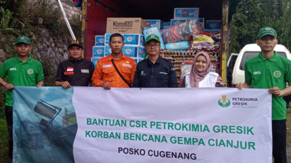 Ringankan Beban Korban Gempa Cianjur, PG Salurkan Bantuan Sembako dan Obat-obatan Senilai 100 Juta Rupiah