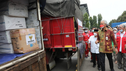 Bantu Korban Gempa Bumi, Jateng Kirim Bantuan Rp 1,87 Miliar ke Cianjur